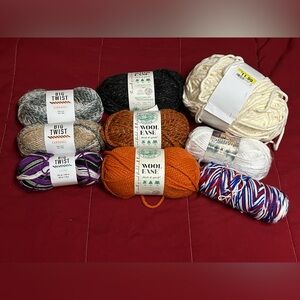 Yarn LOT - set of 9